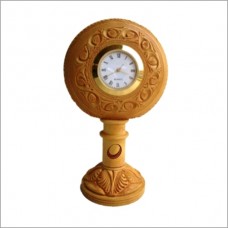 Wooden Piller With Clock